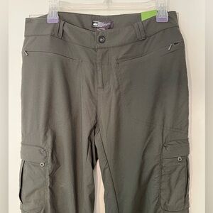 REI Women’s Convertible Cargo Hiking Safari Pants, Charcoal. BNWT